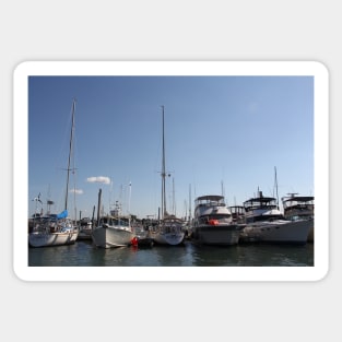 Boats at Rest, Winthrop Yacht Club Sticker